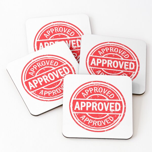 Item preview, Approved Grunge Rubber Stamp Badge designed and sold by VectorForge Studio.