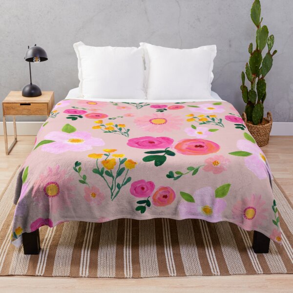 Item preview, Pink Flower Garden Pattern  designed and sold by A Painted Garden  .