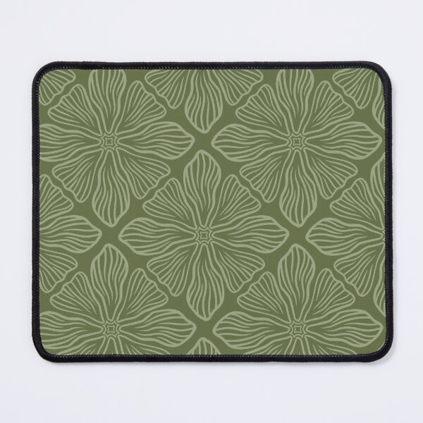 Item preview, Floral Pattern 1 Light on Olive Green designed and sold by IsabellaPellino.