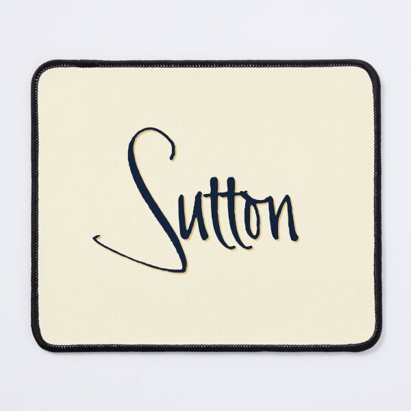 Item preview, SUTTON personalized type design designed and sold by CharlottePlaceArt.