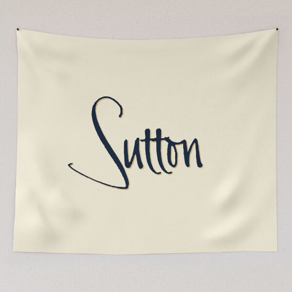 Item preview, SUTTON personalized type design designed and sold by CharlottePlaceArt.