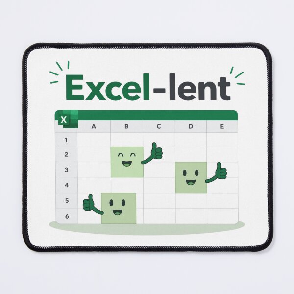 Item preview, Excel-lent Cute Spreadsheet Office Pun Art designed and sold by Cerys-GS.