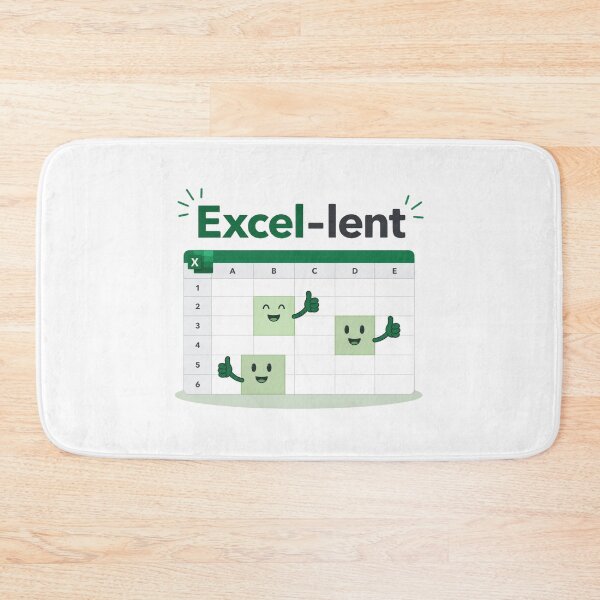 Item preview, Excel-lent Cute Spreadsheet Office Pun Art designed and sold by Cerys-GS.