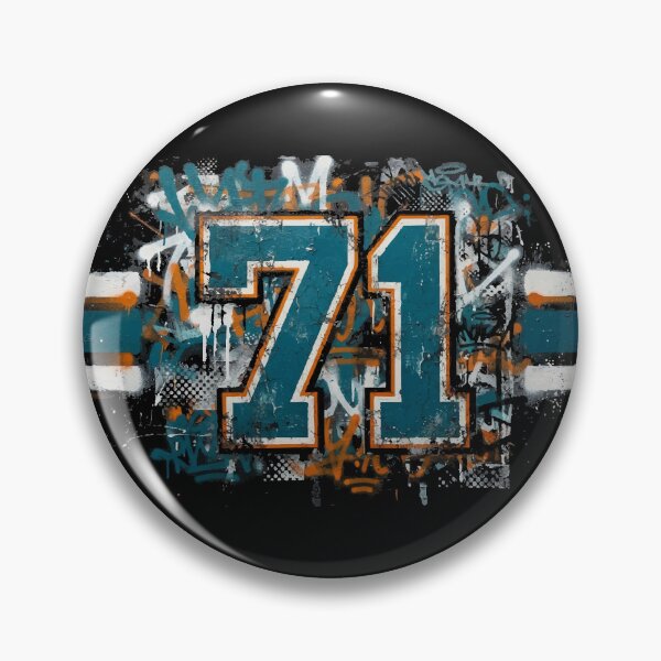 Item preview, Hockey 71 Jersey Maximalist Varsity Sports Style Graffiti Print designed and sold by ShirtRemarks.