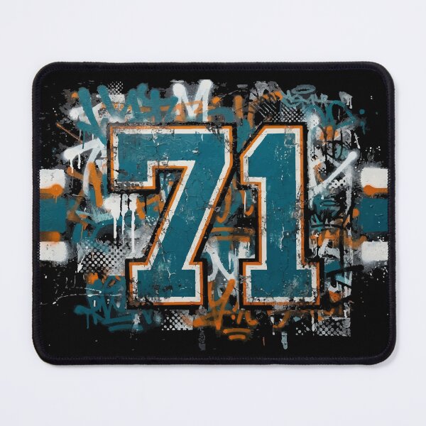 Item preview, Hockey 71 Jersey Maximalist Varsity Sports Style Graffiti Print designed and sold by ShirtRemarks.