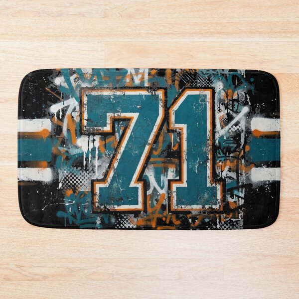 Item preview, Hockey 71 Jersey Maximalist Varsity Sports Style Graffiti Print designed and sold by ShirtRemarks.