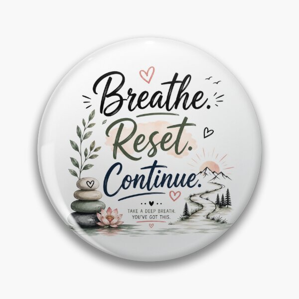 Item preview, Breathe. Reset. Continue. designed and sold by KrithigaArts.