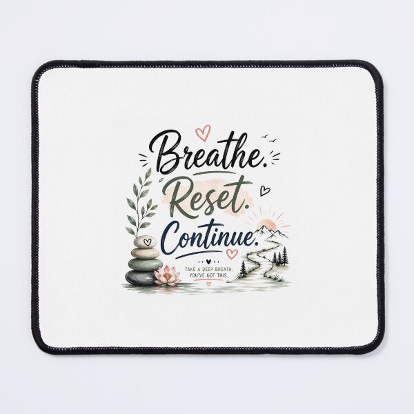 Item preview, Breathe. Reset. Continue. designed and sold by KrithigaArts.