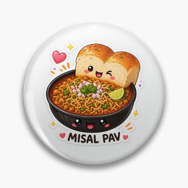 Item preview, Cute Kawaii Misal Pav Sticker - Happy Indian Street Food Cartoon designed and sold by dkdesign26.