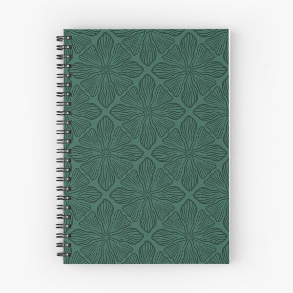 Item preview, Floral Pattern 1 Dark on Phthalo Green designed and sold by IsabellaPellino.