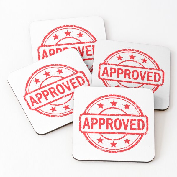 Item preview, Approved Grunge Rubber Stamp Badge designed and sold by VectorForge Studio.