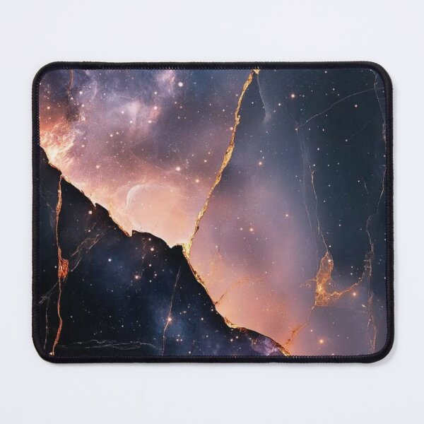 Item preview, Cosmic Galaxy Marble Gold Kintsugi Texture designed and sold by LYAN-STORE.