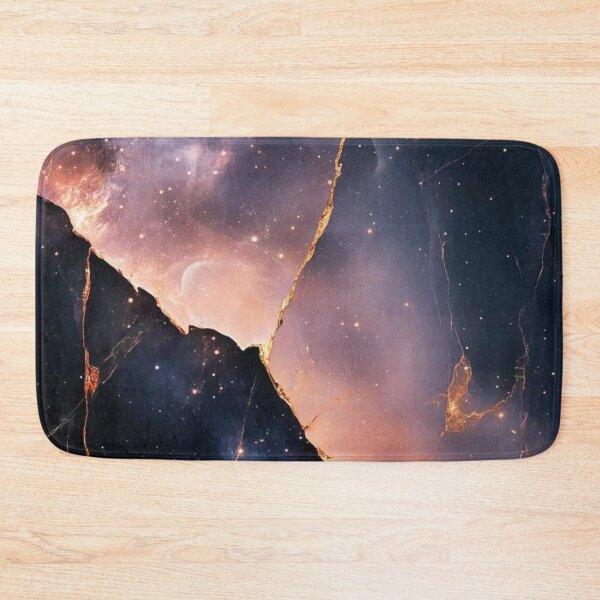 Item preview, Cosmic Galaxy Marble Gold Kintsugi Texture designed and sold by LYAN-STORE.