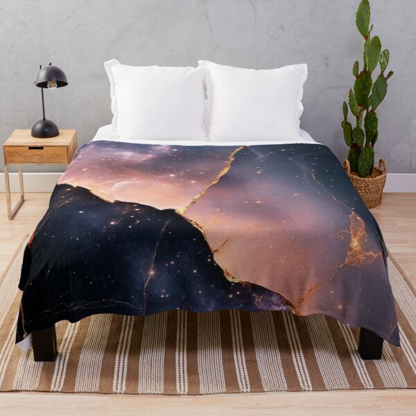 Item preview, Cosmic Galaxy Marble Gold Kintsugi Texture designed and sold by LYAN-STORE.