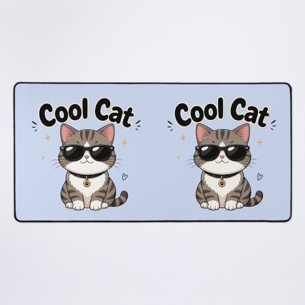 Item preview, Cool Cat Cute Sunglasses Cartoon | Funny Cat Lover Sticker | Kawaii Kitty Animal Design designed and sold by Sanika arts .
