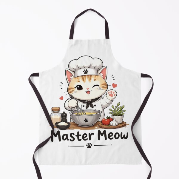 Item preview, Master Meow Cute Cat Chef | Kawaii Cooking Cat | Funny Cat Lover Sticker designed and sold by Sanika arts .