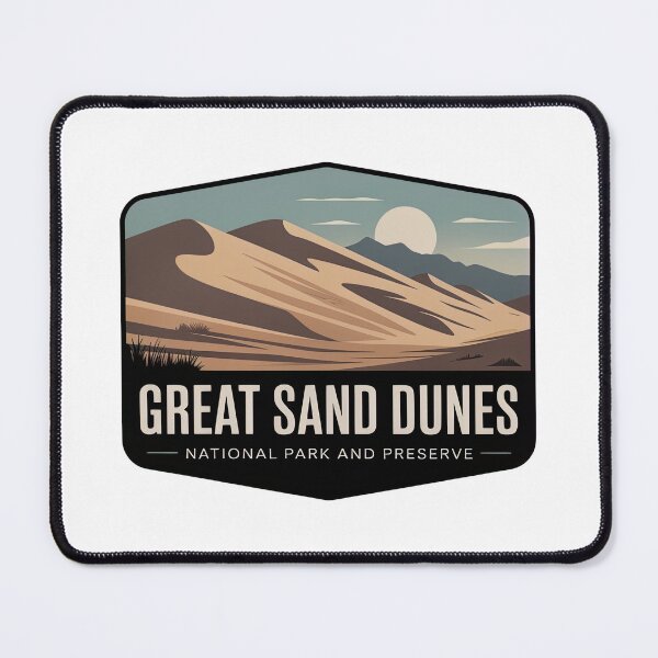 Item preview, Great Sand Dunes National Park and Preserve Vintage Travel Badge designed and sold by Teelogic.