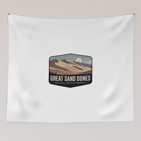 Item preview, Great Sand Dunes National Park and Preserve Vintage Travel Badge designed and sold by Teelogic.