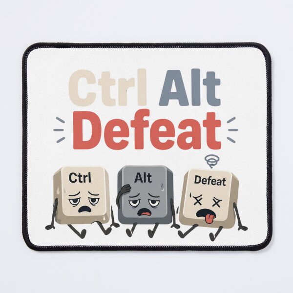 Item preview, Ctrl Alt Defeat Funny Computer Keyboard Tech Humour designed and sold by Cerys-GS.
