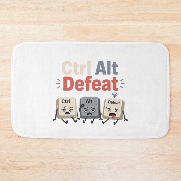 Item preview, Ctrl Alt Defeat Funny Computer Keyboard Tech Humour  designed and sold by Cerys-GS.