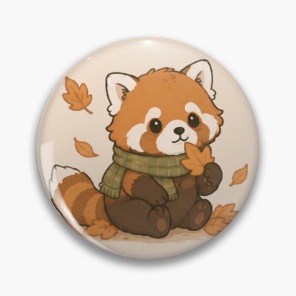 Item preview, Cute Autumn Red Panda designed and sold by MellowMunchkins.