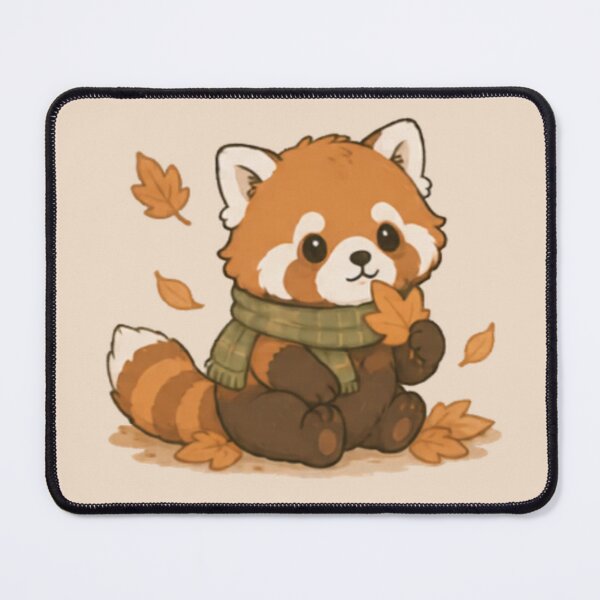 Item preview, Cute Autumn Red Panda designed and sold by MellowMunchkins.