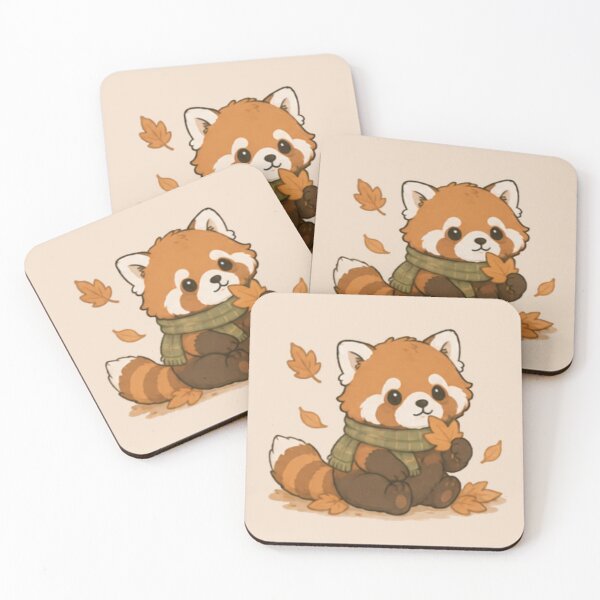 Item preview, Cute Autumn Red Panda designed and sold by MellowMunchkins.