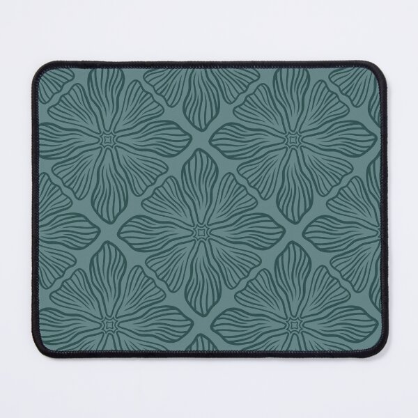 Item preview, Floral Pattern 1 Dark on Blue designed and sold by IsabellaPellino.
