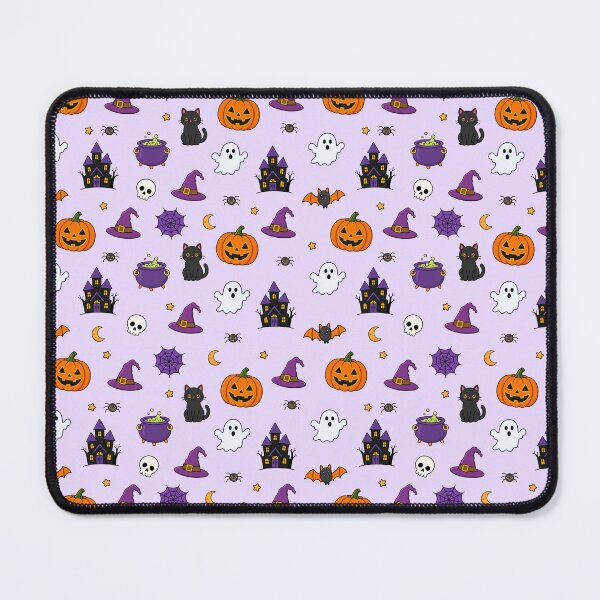 Item preview, Cute Halloween Icons Seamless Pattern Spooky designed and sold by teeperfect.