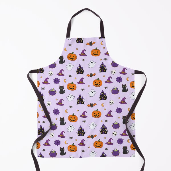 Item preview, Cute Halloween Icons Seamless Pattern Spooky designed and sold by teeperfect.