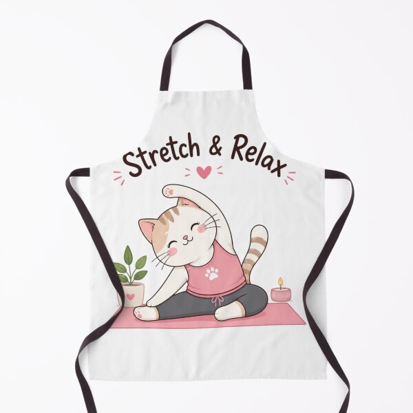 Item preview, Stretch & Relax Cute Yoga Cat | Kawaii Meditating Kitty | Funny Cat Yoga Illustration | Relaxation & Wellness Gift designed and sold by Sanika arts .