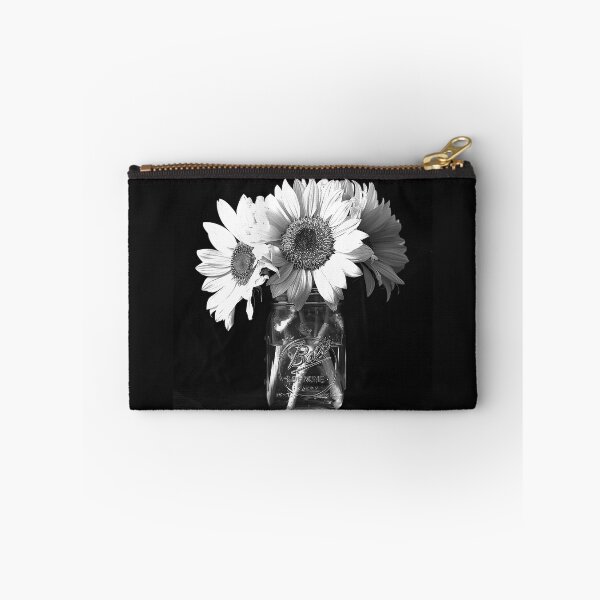 Item preview, Gothic Sunflower Bouquet with Hidden Skull in Mason Jar designed and sold by inkoutninja.