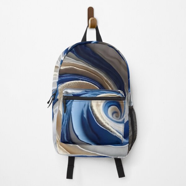Item preview, Flowing Blue and White Spiral designed and sold by Vicky Brago-Mitchell®.