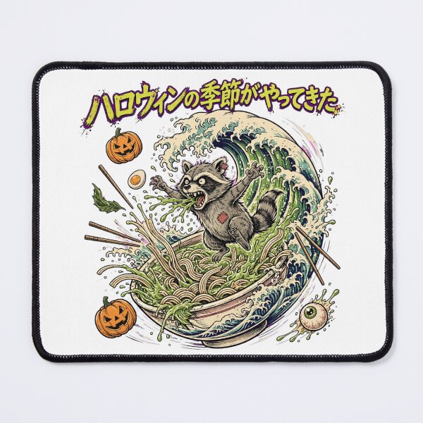 Item preview, Great Zombie Ramen Wave Halloween Raccoon Season designed and sold by Yellowriversss.