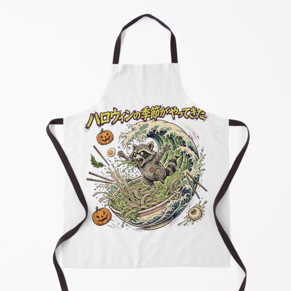 Item preview, Great Zombie Ramen Wave Halloween Raccoon Season designed and sold by Yellowriversss.
