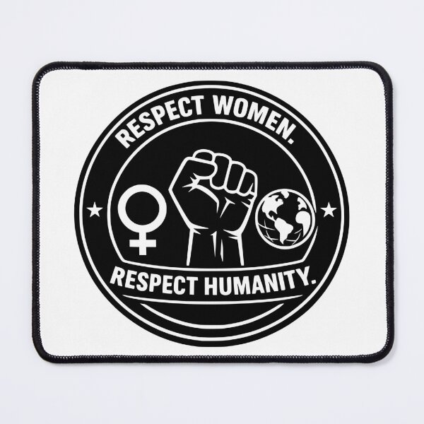 Item preview, Respect Women Respect Humanity Vintage Feminist Badge | Women's Rights Equality Empowerment Graphic Design designed and sold by Velora Printss.