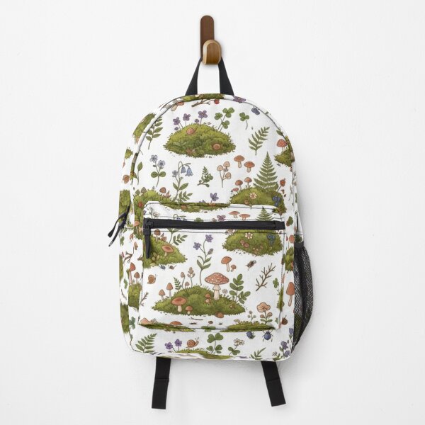 Item preview, Cozy Forest Moss and Mushroom Pattern Art designed and sold by bvdesignart.