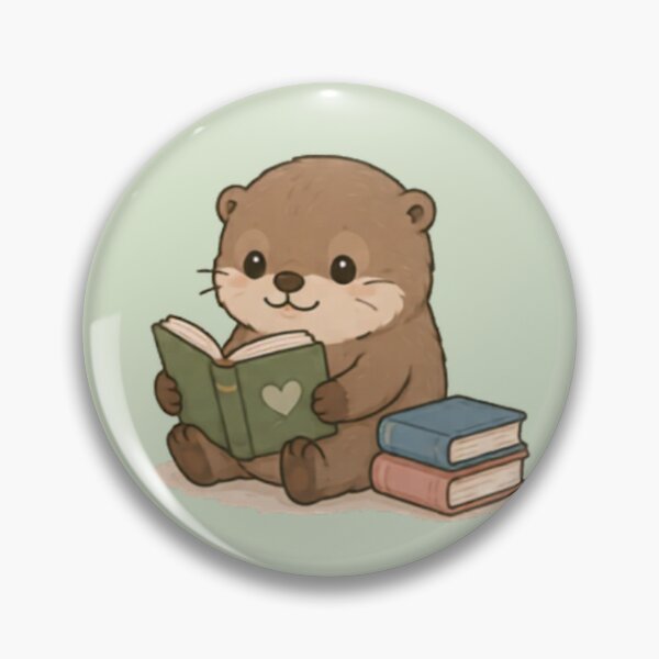 Item preview, Cute Bookworm Otter designed and sold by MellowMunchkins.