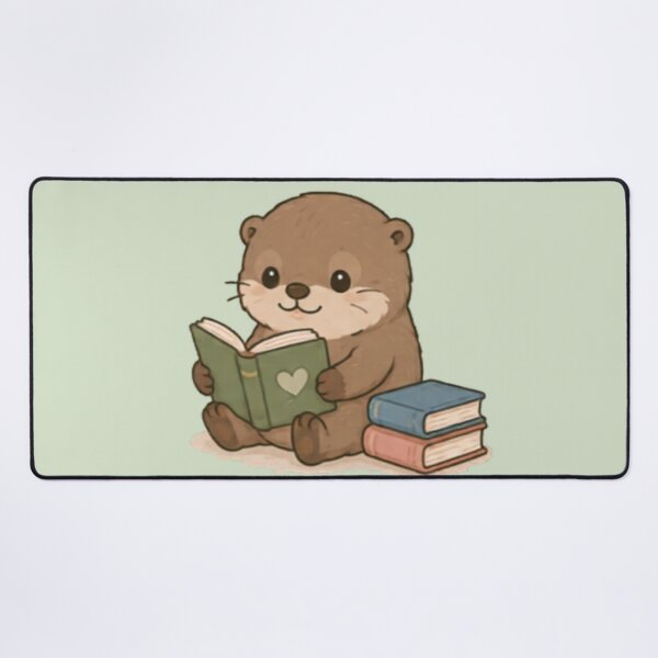 Item preview, Cute Bookworm Otter designed and sold by MellowMunchkins.