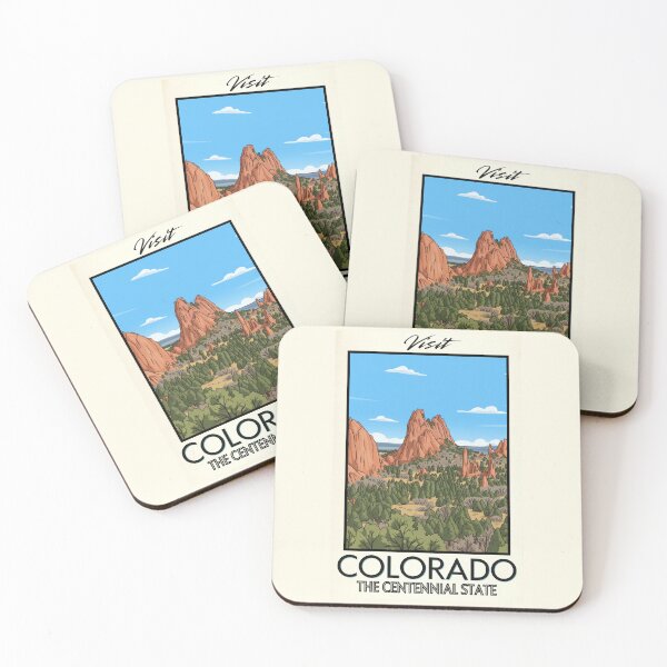 Item preview, Colorado Scenic Vintage Style Travel Advert designed and sold by Dimensionality.
