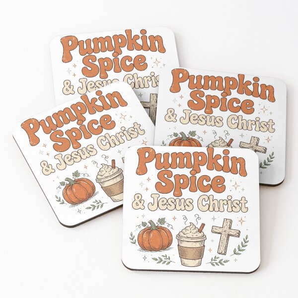 Item preview, Pumpkin Spice & Jesus Christ Retro Groovy Fall Christian Shirt  Vintage Pumpkin Spice Latte Cross designed and sold by Yellowriversss.