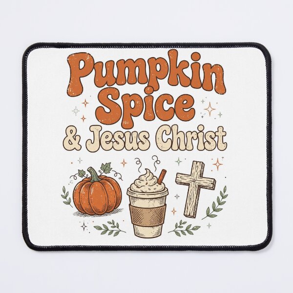 Item preview, Pumpkin Spice & Jesus Christ Retro Groovy Fall Christian Shirt Vintage Pumpkin Spice Latte Cross designed and sold by Yellowriversss.