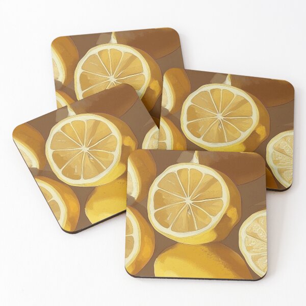 Item preview, Fresh Vintage Lemon Slices Warm Aesthetic Pattern designed and sold by LYAN-STORE.