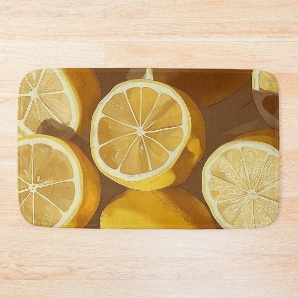 Item preview, Fresh Vintage Lemon Slices Warm Aesthetic Pattern designed and sold by LYAN-STORE.