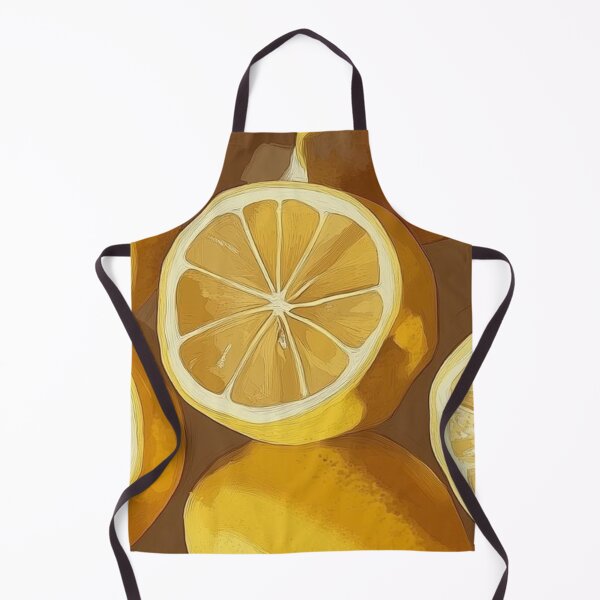 Item preview, Fresh Vintage Lemon Slices Warm Aesthetic Pattern designed and sold by LYAN-STORE.