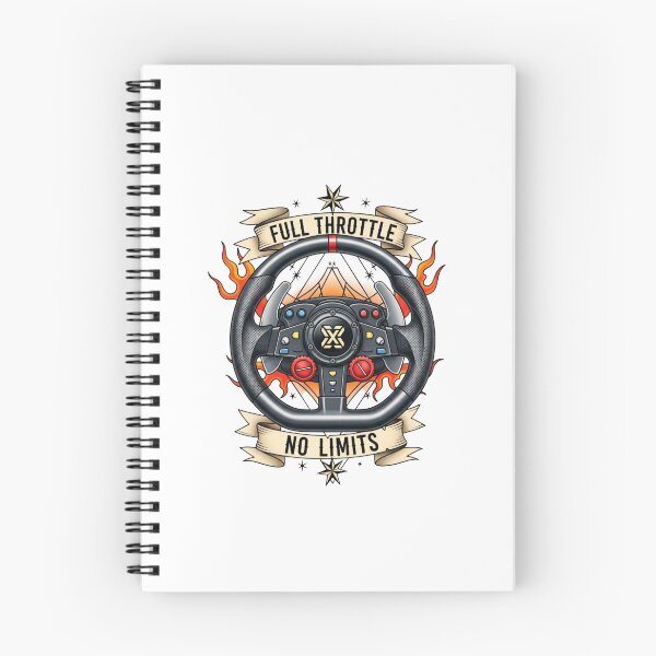 Item preview, Sim Racing Wheel Full Throttle No Limits Gamer Tattoo designed and sold by Dzblack.