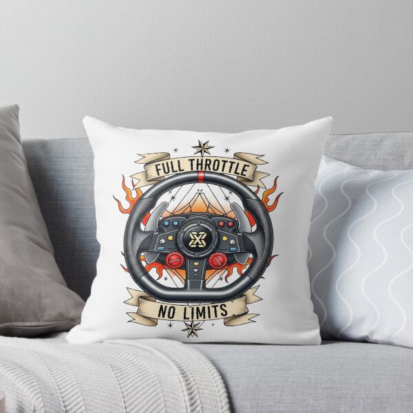 Item preview, Sim Racing Wheel Full Throttle No Limits Gamer Tattoo designed and sold by Dzblack.