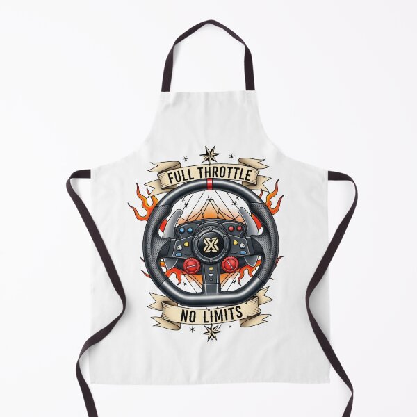 Item preview, Sim Racing Wheel Full Throttle No Limits Gamer Tattoo designed and sold by Dzblack.