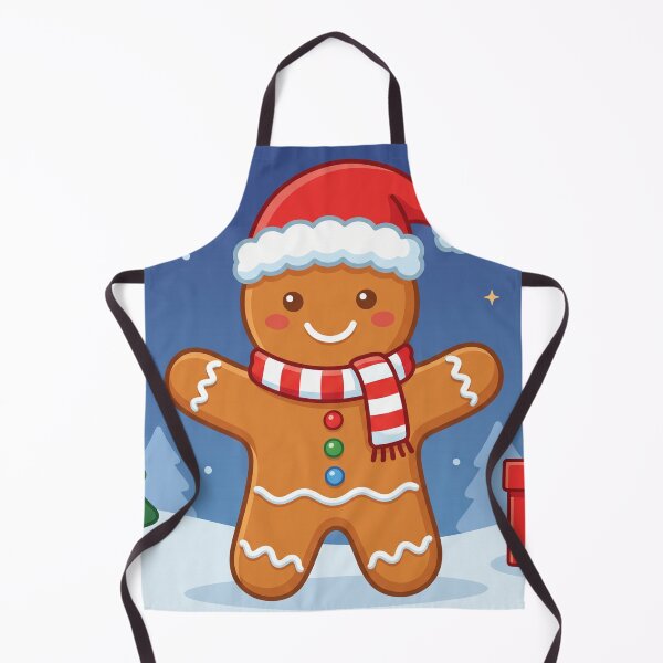 Item preview, Cute Christmas Gingerbread Man Old Cassic Cartoon designed and sold by Softie Sticker Studio.
