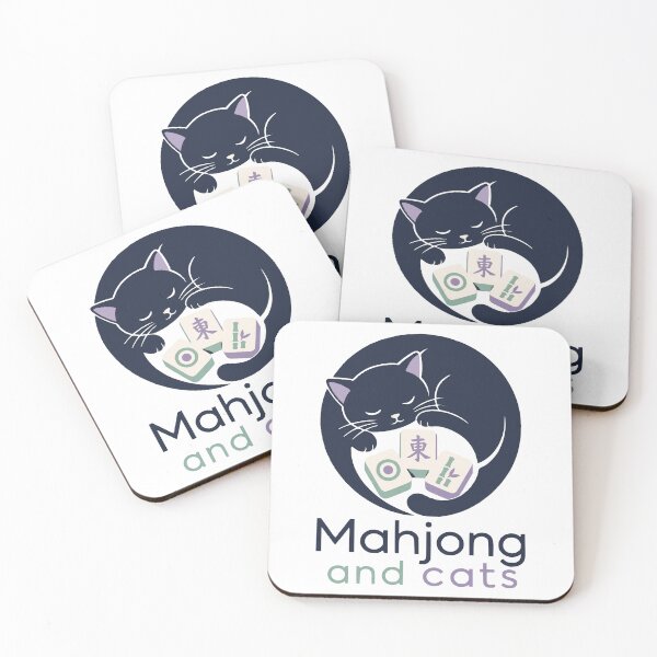 Item preview, Mahjong Social Club Retro Tile Game Design designed and sold by JansenGS.